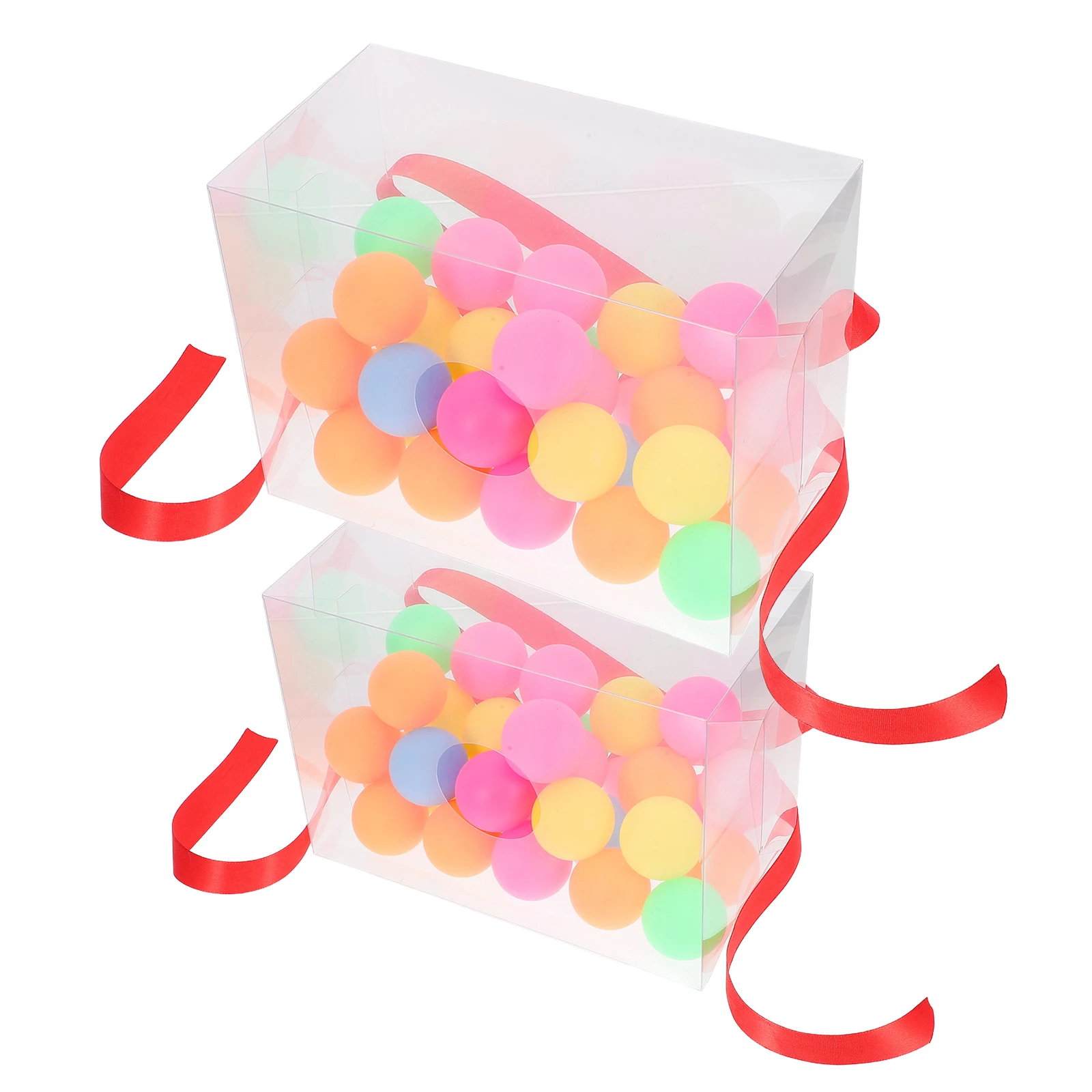 

2 Sets Shaking Table Tennis Box Glute Strength Muscle Toning Portable Fun Colorful Balls Party Games Weddings Birthdays Groups