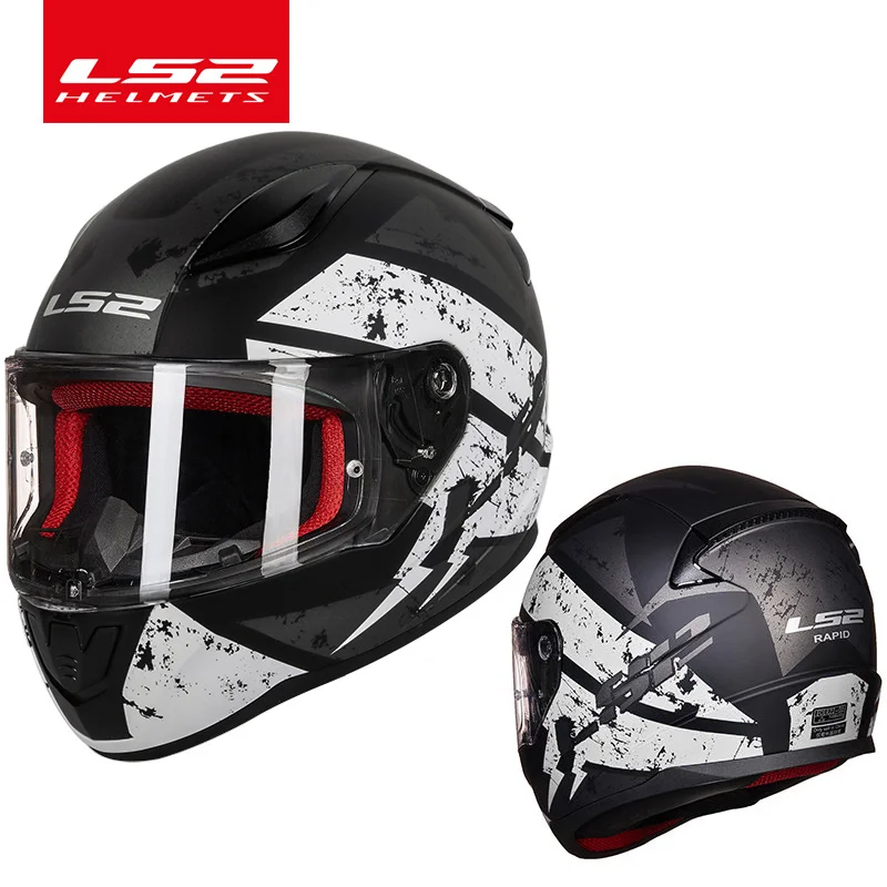 

Capacete LS2 FF353 full face motorcycle helmet ls2 RAPID ABS safe structure men women helmets casco moto