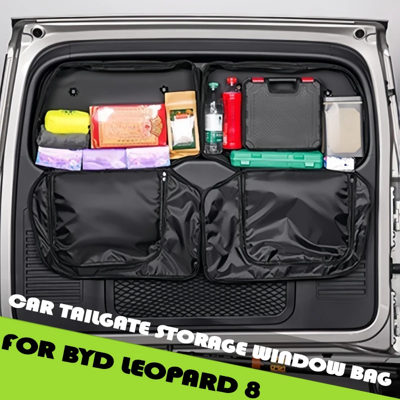 

Car Tailgate Storage Window Bag Fit for BYD Leopard 8 Modified Car Tailgate Expansion Tactical Storage Bag Car Upgrade Parts
