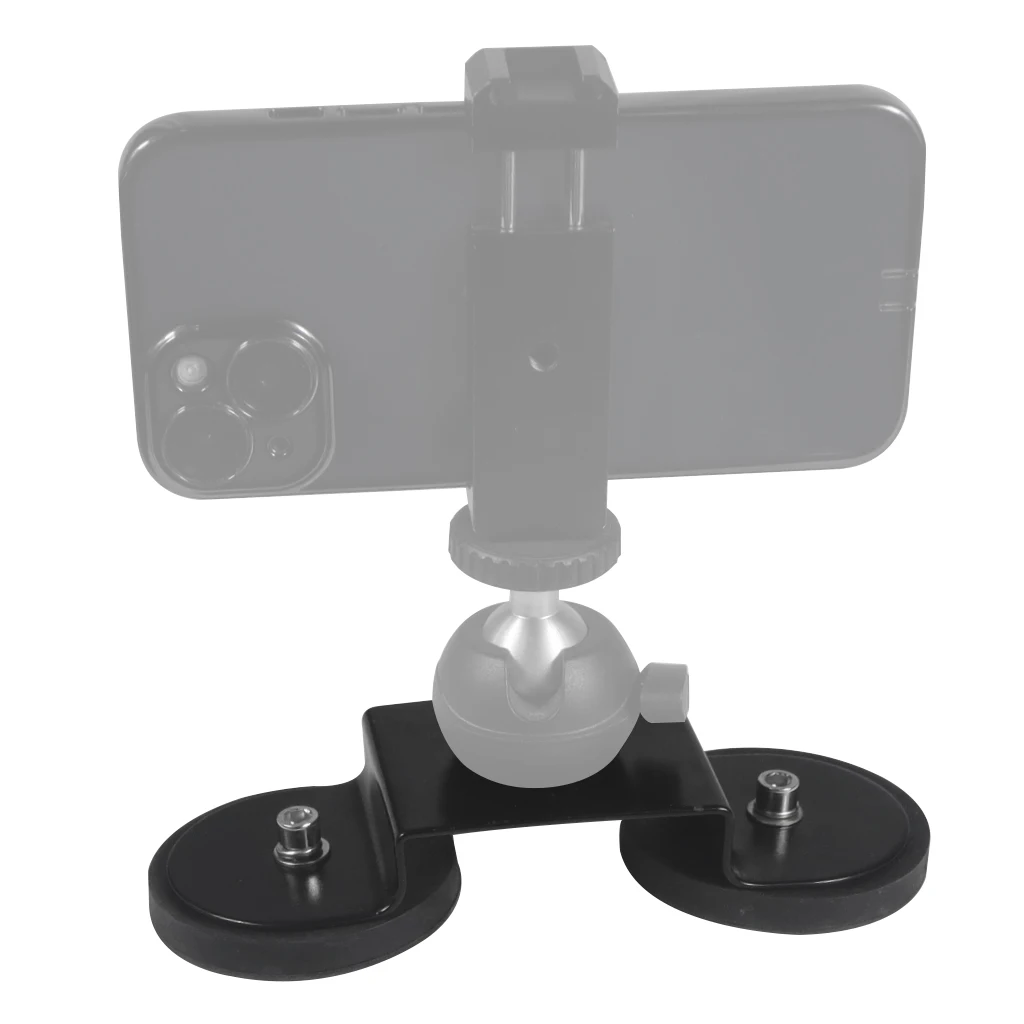 2PCS D66mm D88mm Dual Magnet Basis Gummi Halterung Magnetische Montage M10 Schraube Loch für Kamera Licht Telefon Halter Monitor display – Detail 14