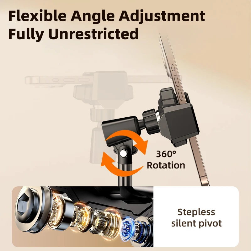 NOHON Phone Tablet Stand Desktop Adjustable Height 360° Rotating Dual Phone Holder Tablet Holder Stand for iPhone iPad Stand view 3
