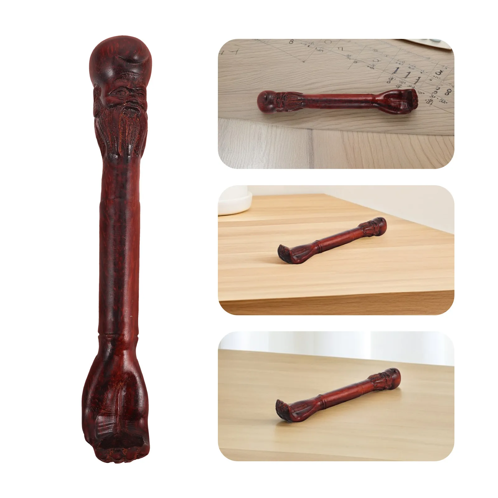 

Деревянная чесалка для спины, прочная, с длинной ручкой, эргономичный дизайн для взрослых, портативный инструмент для снятия зуда и дискомфорта.