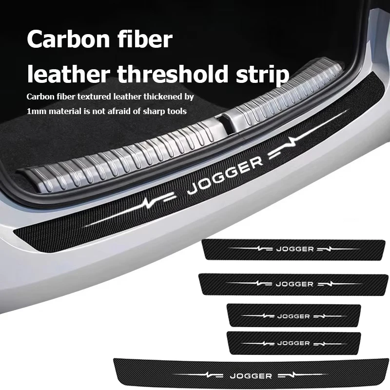 Car Door Sill Decals For Renault Jogger Badge Threshold Sticker Scuff Plate Film Anti Scratch Interior Auto Protector Decoration