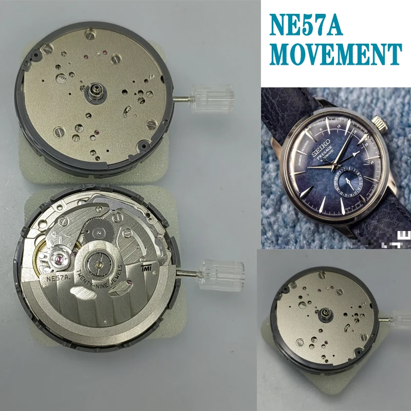 Luxury NE57A Pluminum Mechanical Movement 29 Jewels Three Hands Watchmaker Accessories Repairing Replacement Parts