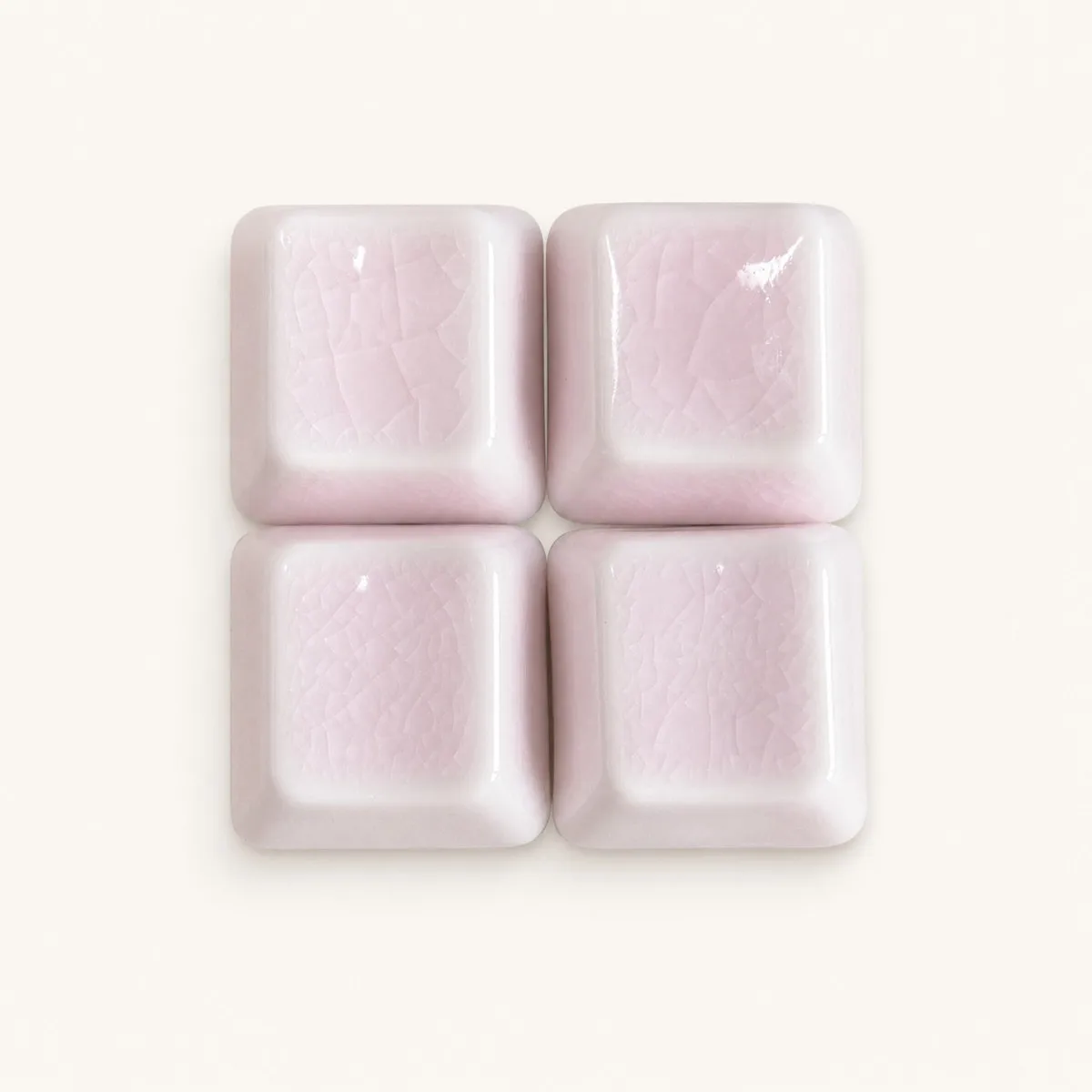 Ice Crackle Ceramic Keycaps, 4pcs OEM Profile Blank MX Stem Semi Shine-Through Keys, Multiple Colors, Q Row