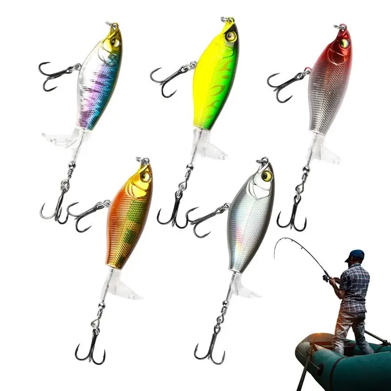 

Fishing Lure Set 5PCS Faux Fishing Lure Bass Lures Floating Water Lure Saltwater & Freshwater Fishing Gear For Bass Fishing