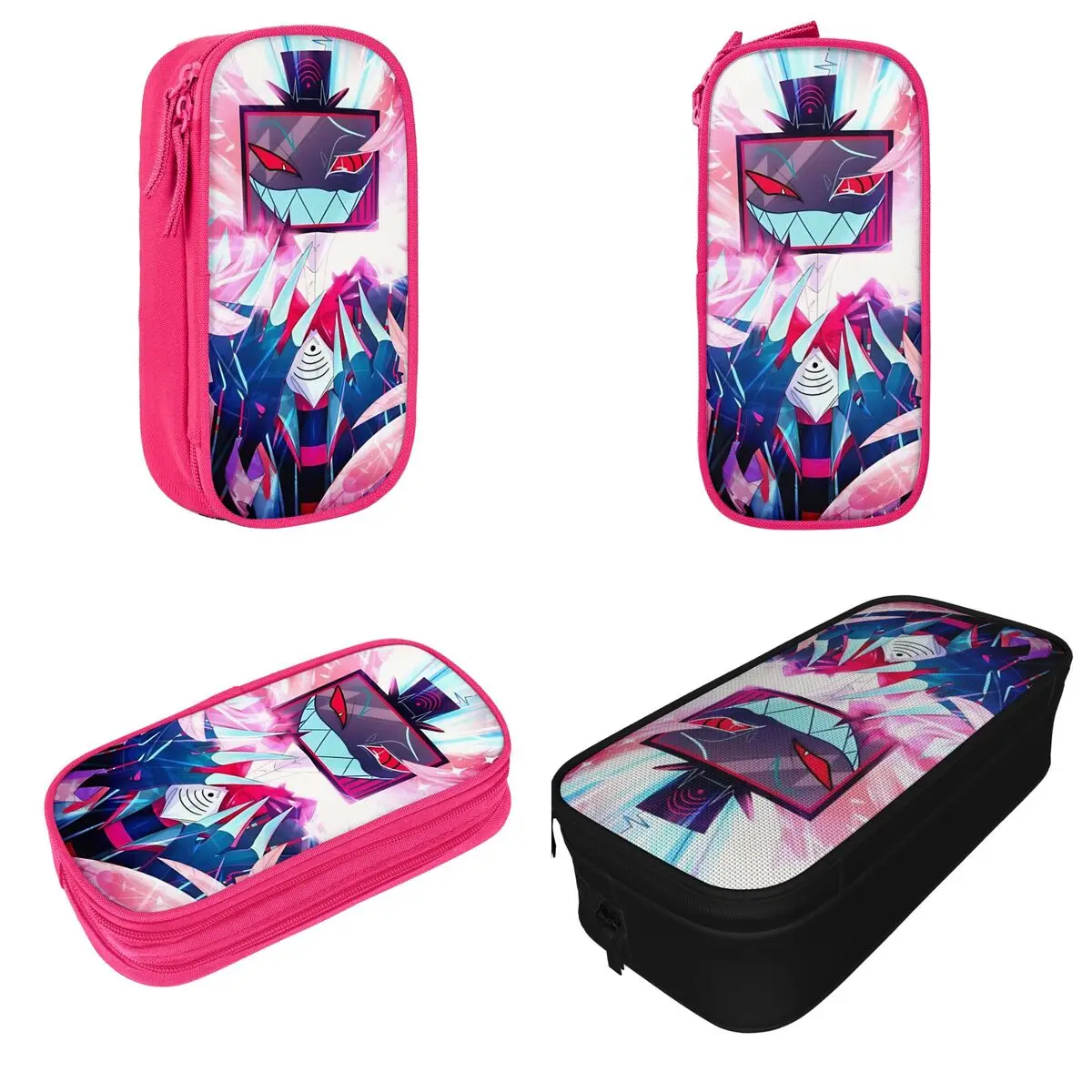 Lovely Animated Musical Hazbined Hotels Vox Pencil Case Pencil Pouch Pen Holder for Student Big Capacity Bag School Stationery