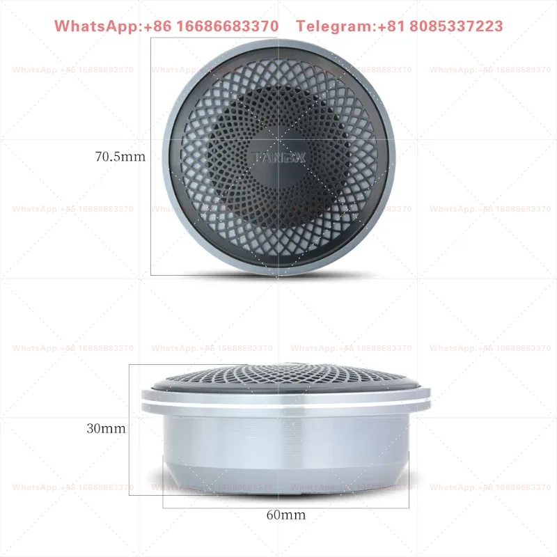 3 Inch Car Audio Midrange Speaker Aluminum Alloy Star Grille Surround Modified Loudspeaker M15