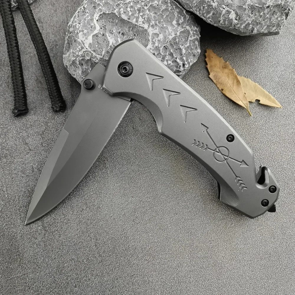 FA18 Pocket Pocket Knife Sharp 5Cr13Mov Blade 420 Steel Handle Durable Outdoor Wilderness Survival Tactical Folding Knife Gift