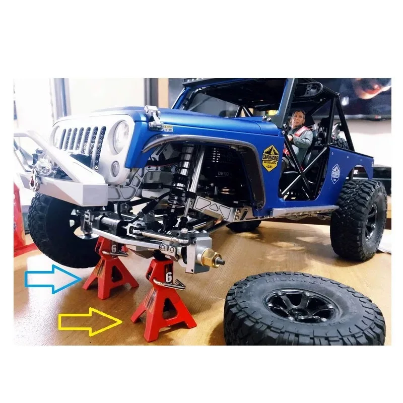 1/8 1/10 1/14 Remote Control Model Truck/Crawler Universal All-Metal Simulation Jack for Changing Tires