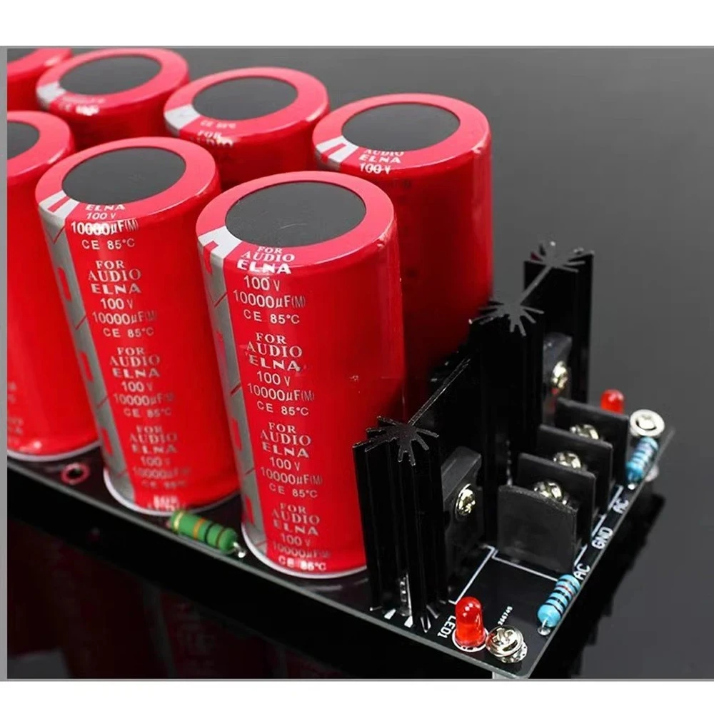 8*10000UF 100V Schottky Rectifier Filter Power Supply Board Audio Amplifier