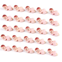 MagiDeal 50pcs/Lot Cute Tiny Sleeping Boy Girl Birthday Baby Shower Party Favors Gifts Party Table Decor Pink/Blue