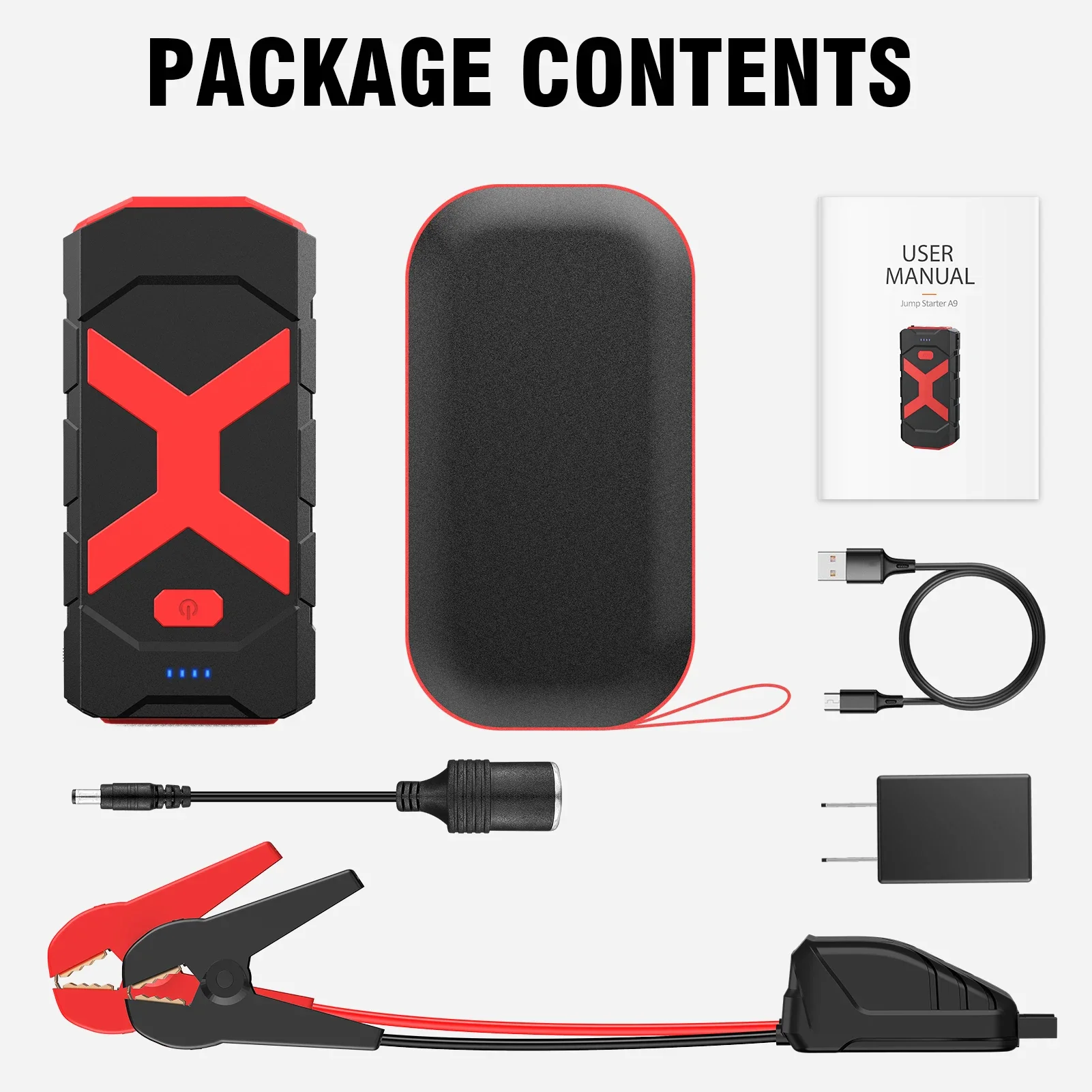 emergency Supply Portable Car Jump Starter Power Bank Multi-Function 12V battery booster Jump Starter for car