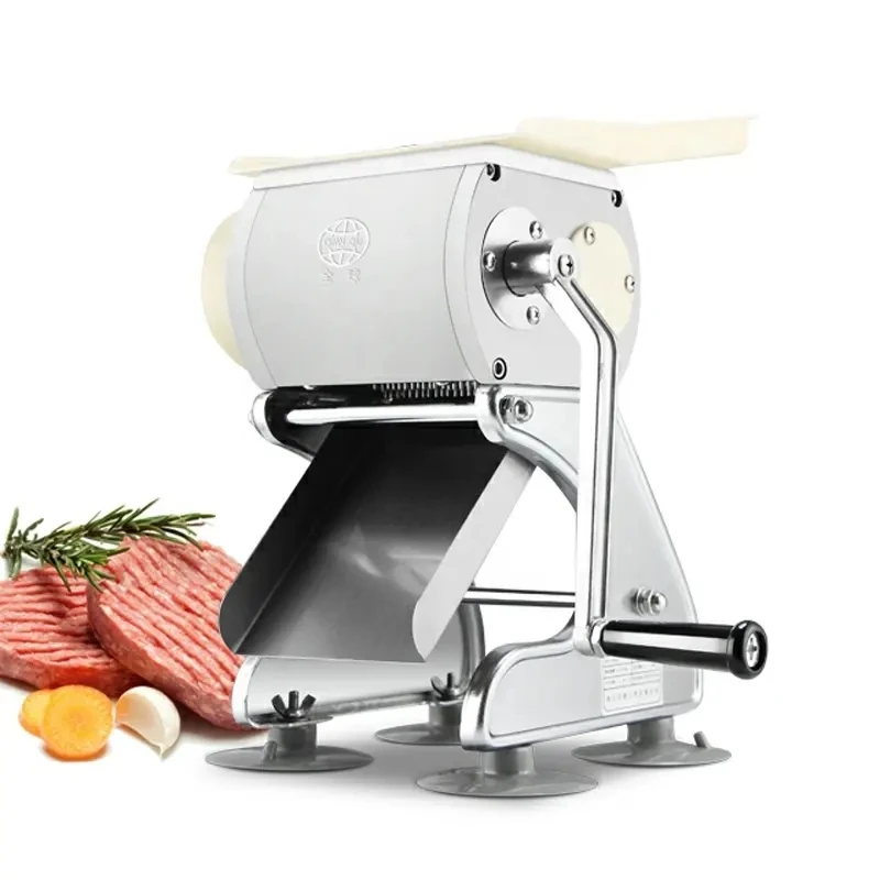 Manual Meat Slicer for Home Kitchen Use Stainless Steel Vegetable Slicer for Deli Food Prep Slicing Machine for Cheese Ham