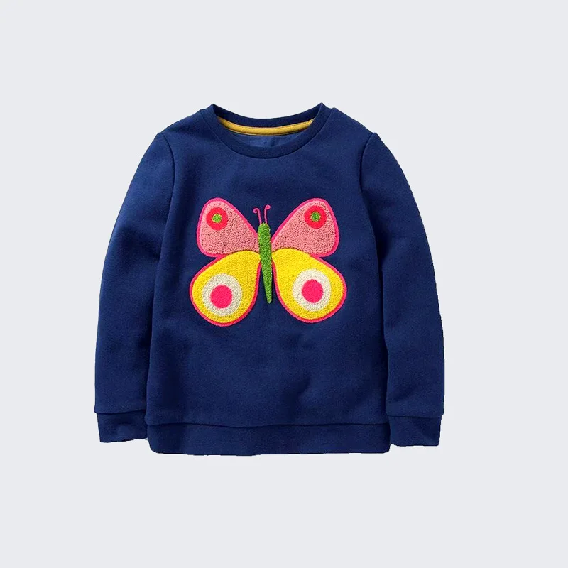 

littlebuddy Style Children's Long Sleeve Sweatshirt Autumn New Girls Cartoon Embroidered Sweatshirt