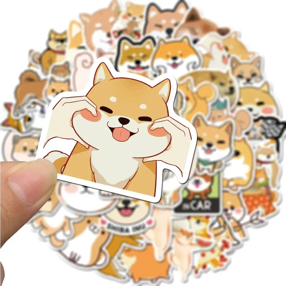 50PCS Lovely Japanese Dog Animal Stickers for Kids DIY Stationery Scrapbook Laptop Guitar Suitcase Cute Puppy Sticker