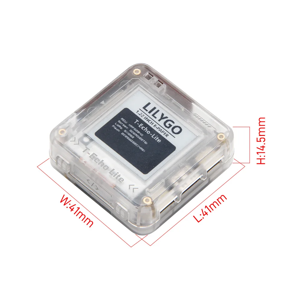 LILYGO ®   T-Echo Lite NRF52840 LoRa E-Paper Display Ultra-Low Power Modul Meshtastic-Kompatibles GPS-Erweiterungs-Entwicklungsboard