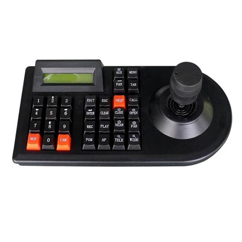 

High Speed Ball Control Keyboard 3D Joystick PTZ Keyboard 9VDC For CCTV Camera RS485 Control PTS3103C 100-240V EU Plug