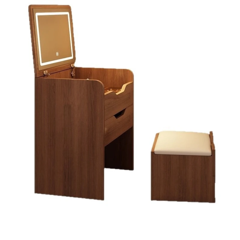 

Flip dresser storage cabinet integrated small bedroom corner makeup table new mini
