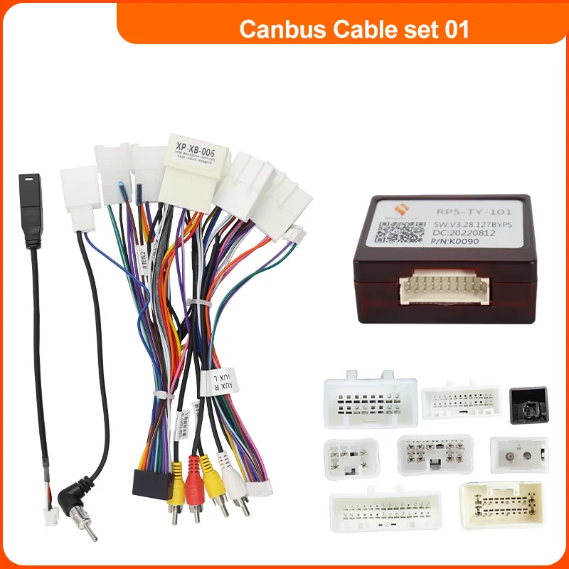 QSZN Car radio Canbus Box Decoder TY-SS-05 For Toyota Camry rav4 corolla Prius HIGHLANDER Wiring Harness Plug Power Cable