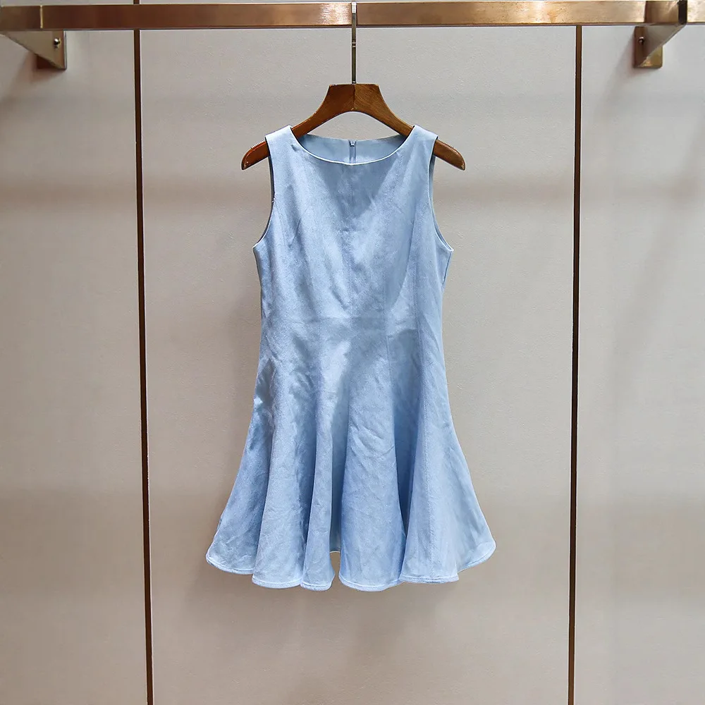 

M-Home Летняя Новинка: Элегантное Повседневное Платье-Сарафан А-силуэта с круглым вырезом для женщин, омолаживающее образ