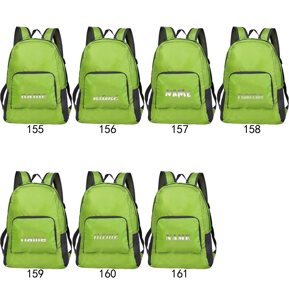 اسم مخصص حقيبة رياضية محمولة المشي لمسافات طويلة التخييم الغبار على ظهره موضة أكياس تخزين سعة كبيرة حزمة السفر في الهواء الطلق