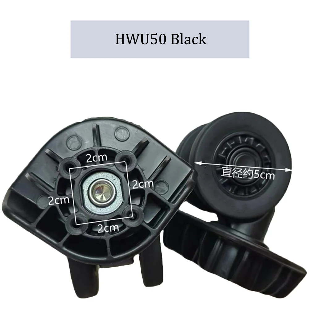 For HINOMOTO HWU50 Nylon Luggage Wheel Trolley Case Wheel Pulley Sliding Casters Universal Wheel Repair Slient Wear-resistant