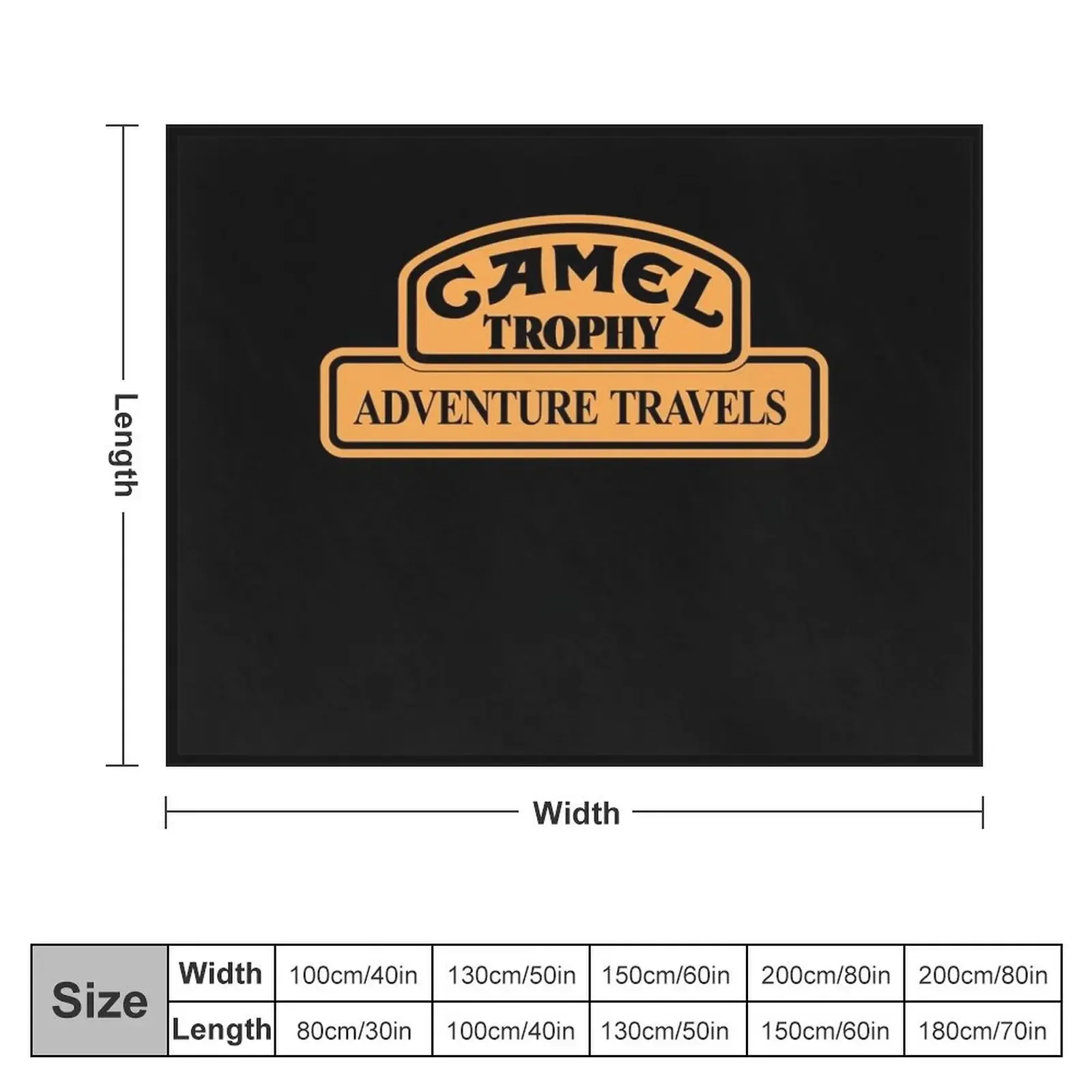 CAMEL TROPHY Throw Blanket Decorative Throw Warm Blankets