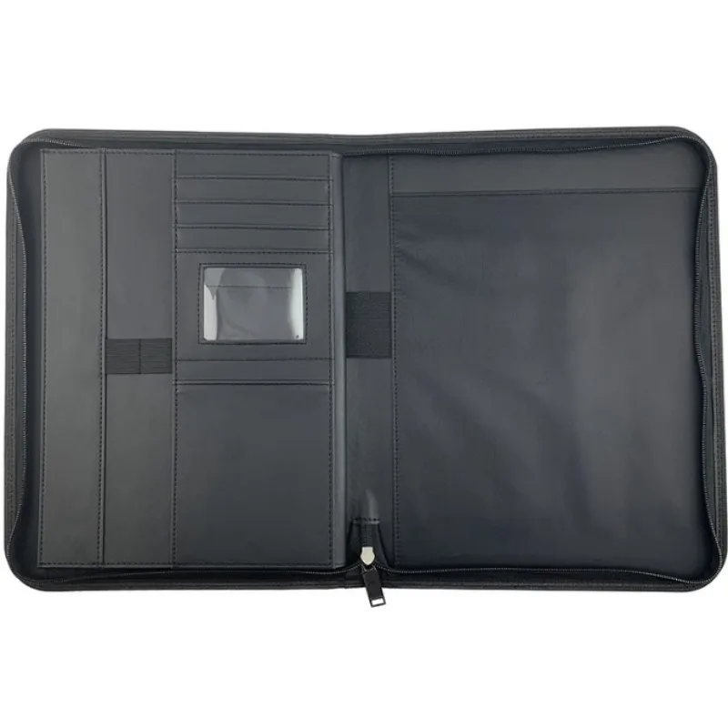 Multifunctional 510 A4 Conference Folder Business Stationery Folder Leather Contract File Folders Travel Document Folder