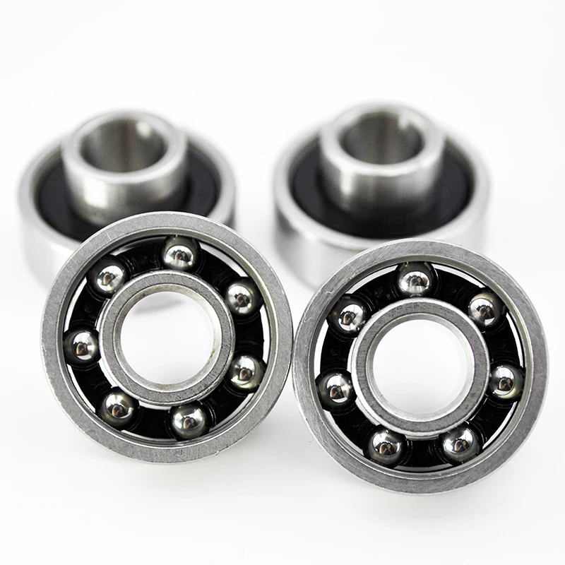 

8pcs 608 2RS 608RS Ball Bearing 8*22*7mm longboard Roller Skateboard Wheel Integrated built in Spacers Bearings