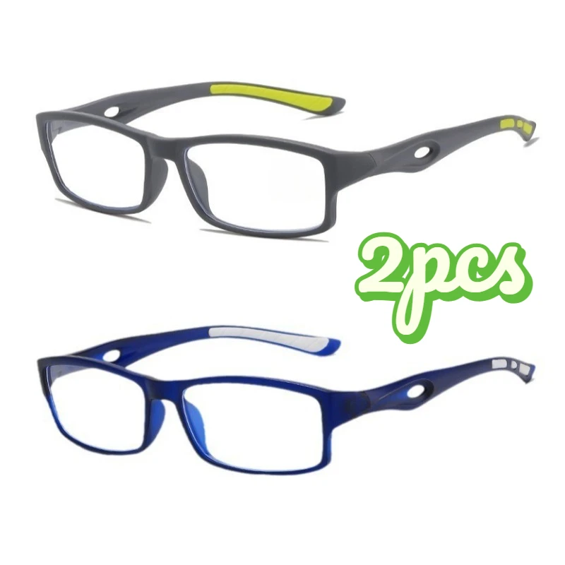 2Pcs Sport‑Style Reading Glasses, Multi‑Color Fashion Set, Lightweight & Snug Comfort Fit, +1.0‑+4.0 Diopters Available