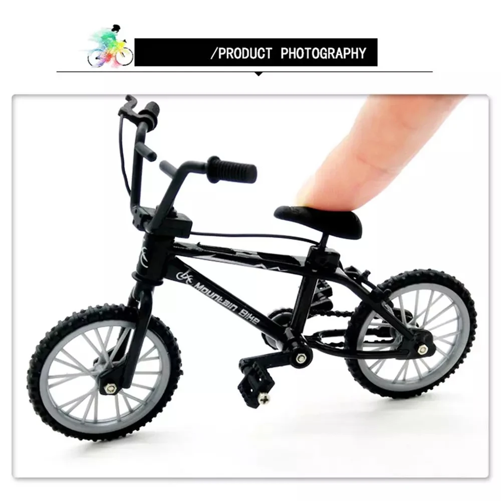 ชุดจำลองยางอะไหล่สำหรับเด็กผู้ชาย จักรยาน BMX แบบนิ้วมือ ทำจากโลหะผสม จักรยาน BMX ขนาดเล็ก จักรยานนิ้วมือ จักรยานขนาดเล็ก