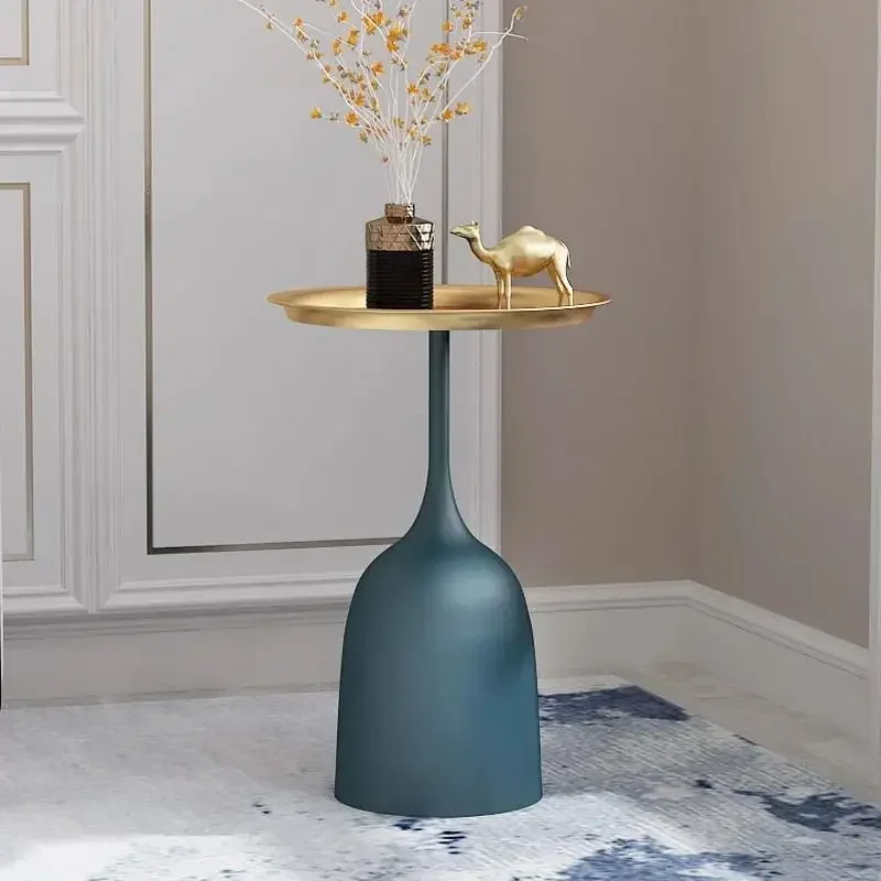 Nordic Creative Side Table Simple Modern Iron Art Ins Living Room Small Round   Sofa Coffee   Side Cabinet Corner