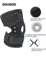 1PC Adjustable Hinged Knee Brace Knee Joint Brace Support Knee Stabilizer Knee Pad Patella Protector Arthritic Guard Pain Relief