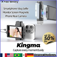 Kingma Smartphone For Selfie Vlog Live Stream Custom Gift Android IPhone Vlog Selfie Monitor Screen Magnetic Phone Rear Camera