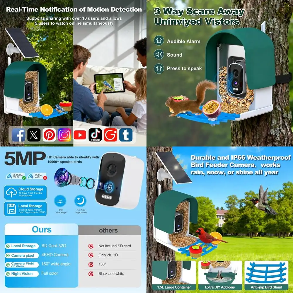 4K Smart Bird Feede…