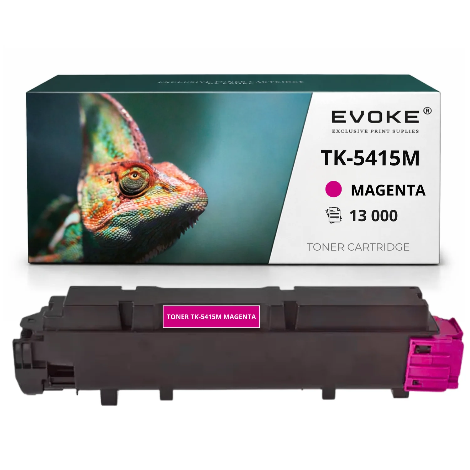 Evoke Compatibele Toner voor Kyocera Tk5415 m Tk5415M Tk-5415M 1T02Z7Cnl0M Magenta 13000 Pagina's Taskalfa Ma4500Ci