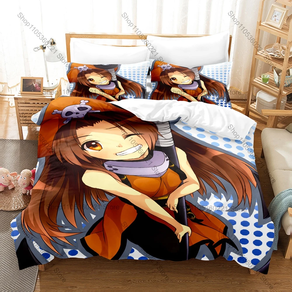 Guilty Gear Strive May Pirate Girl HD Print Bedding Set Duvet Cover + 2 Pillowcases Polyester Gamer Anime Bedroom Decor