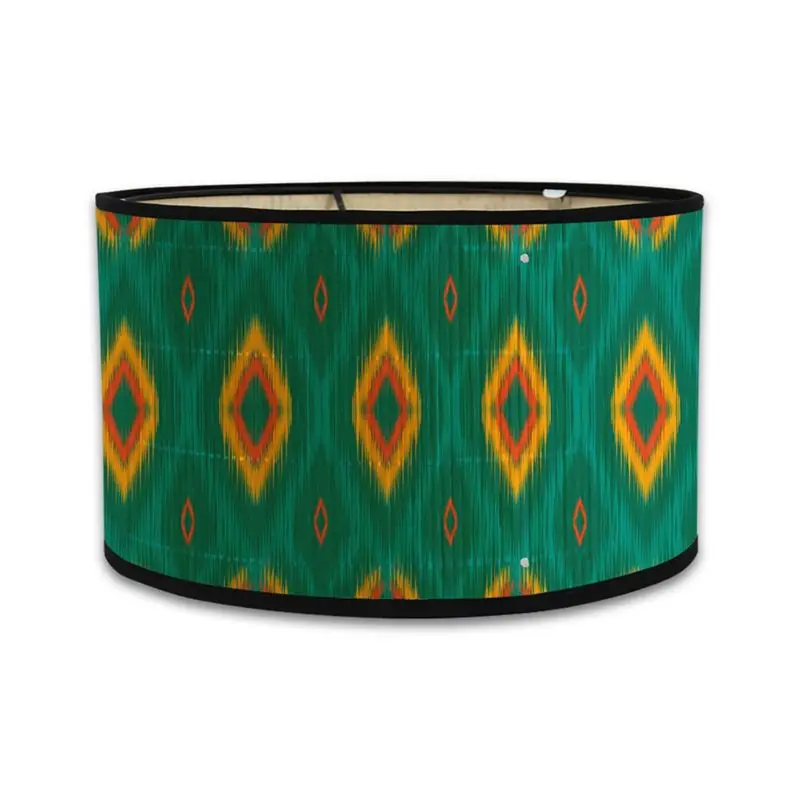 ABJN-Lamp Shades Print Oval Lamp Shade  30*30*20CM Vintage Lamp Shades  For Chandeliers And Floor Lamps  D
