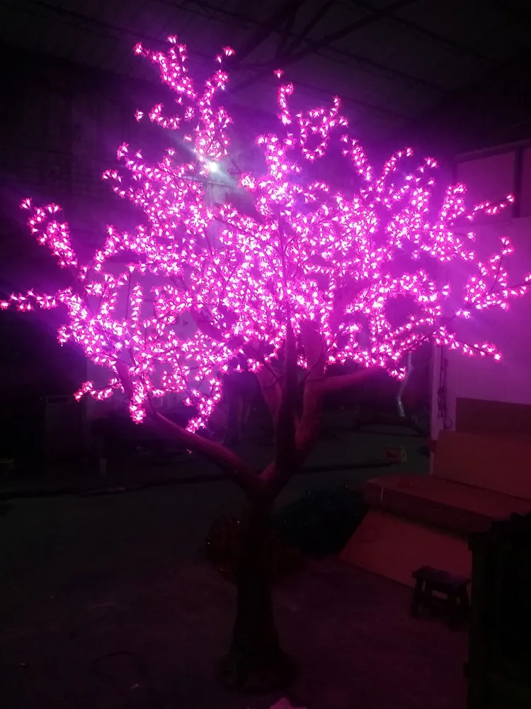 Outdoor LED Artificial Cherry Blossom Tree Light Christmas tree lamp 2304pcs LED Bulbs 3m Height 110/220VAC Home Garden décor