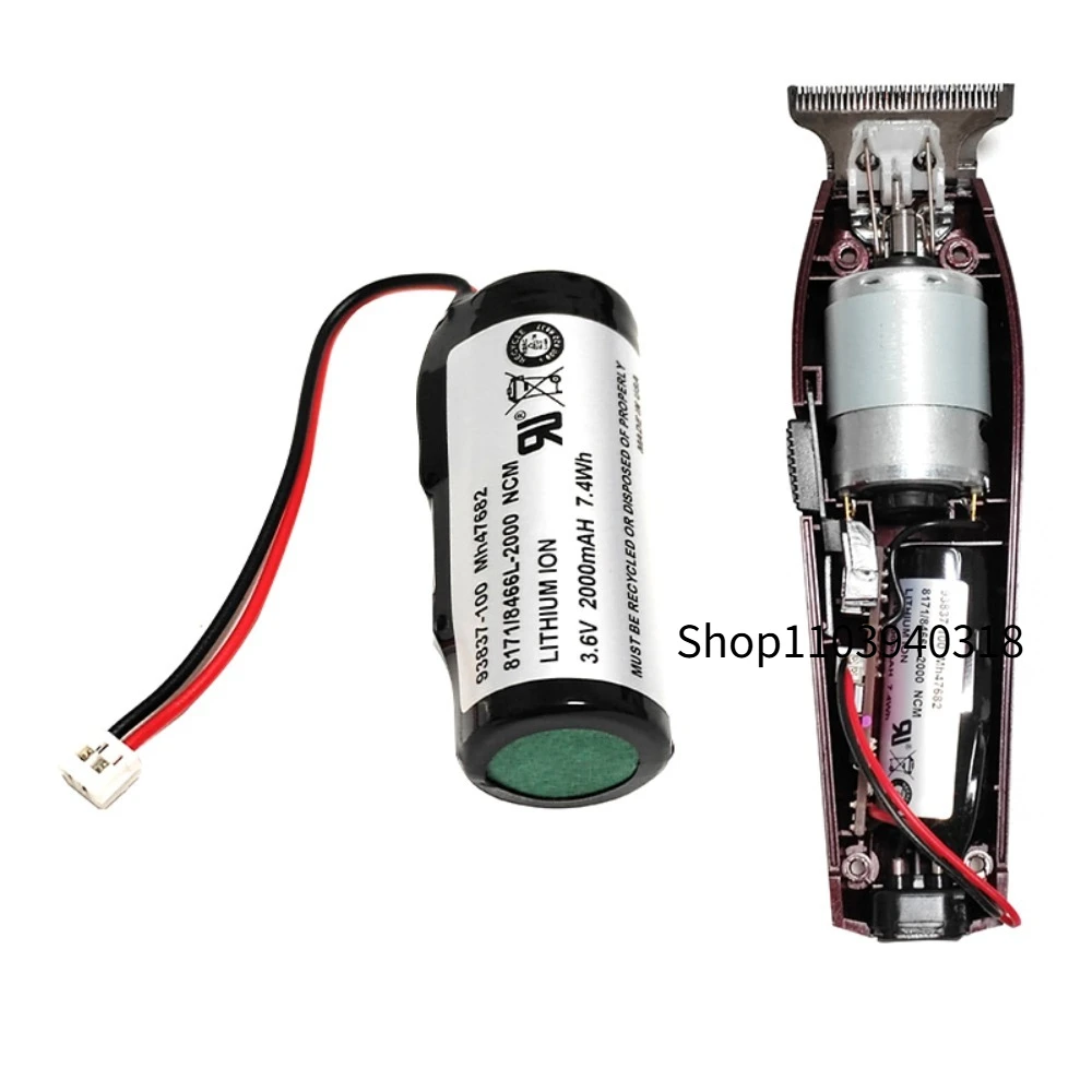 93837-100 93838-100 لـ WAHL Finale 8164 التفاصيل 8171 Finale S08164-7030 التفاصيل S08171-7090 بطارية ليثيوم 2000mAh 7.4Wh