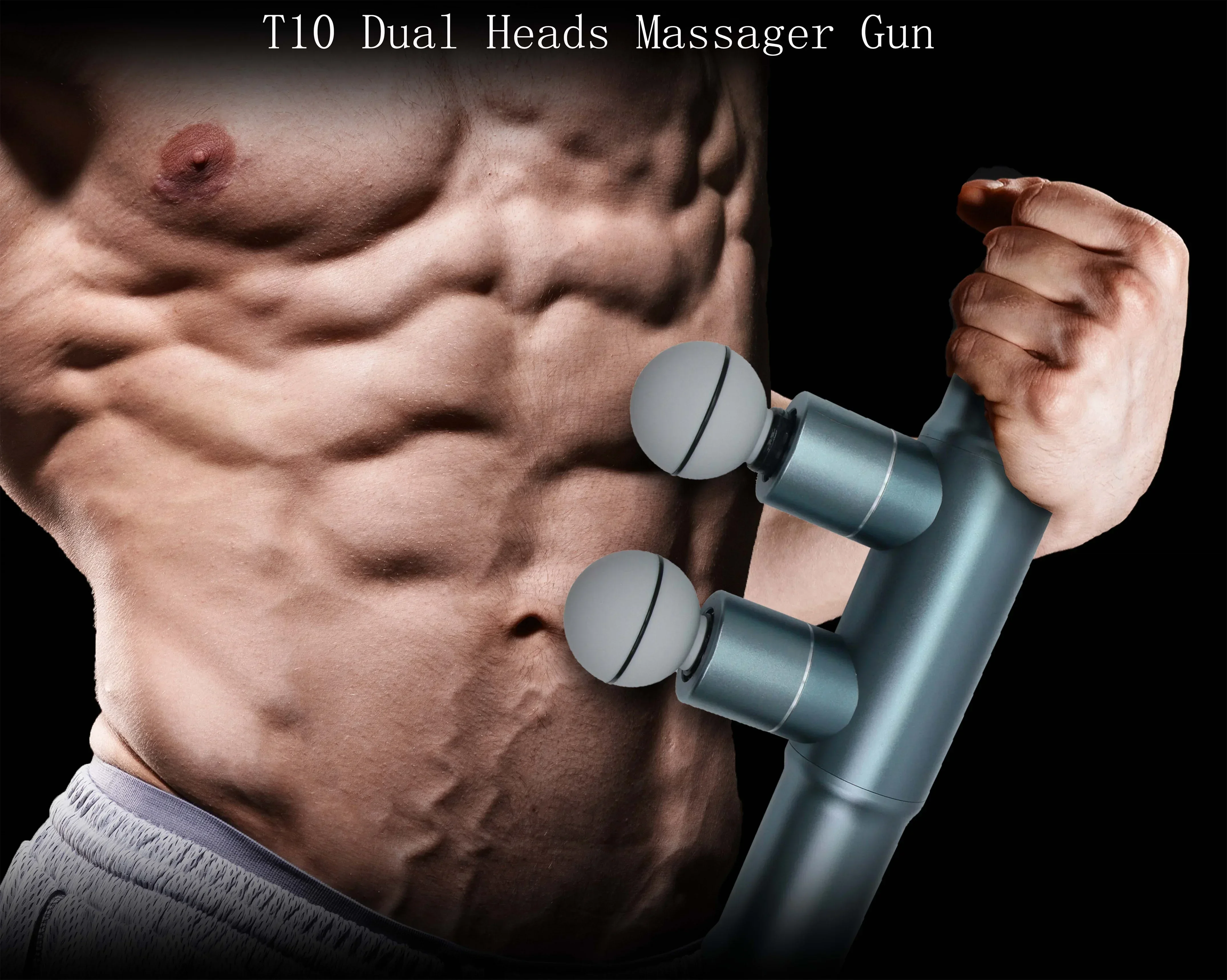 

Double-Ended Fascia Gun Fitness Massage Gun Fascial Neck And Back Massager Relaxation Exercise Professional Therapy Essential