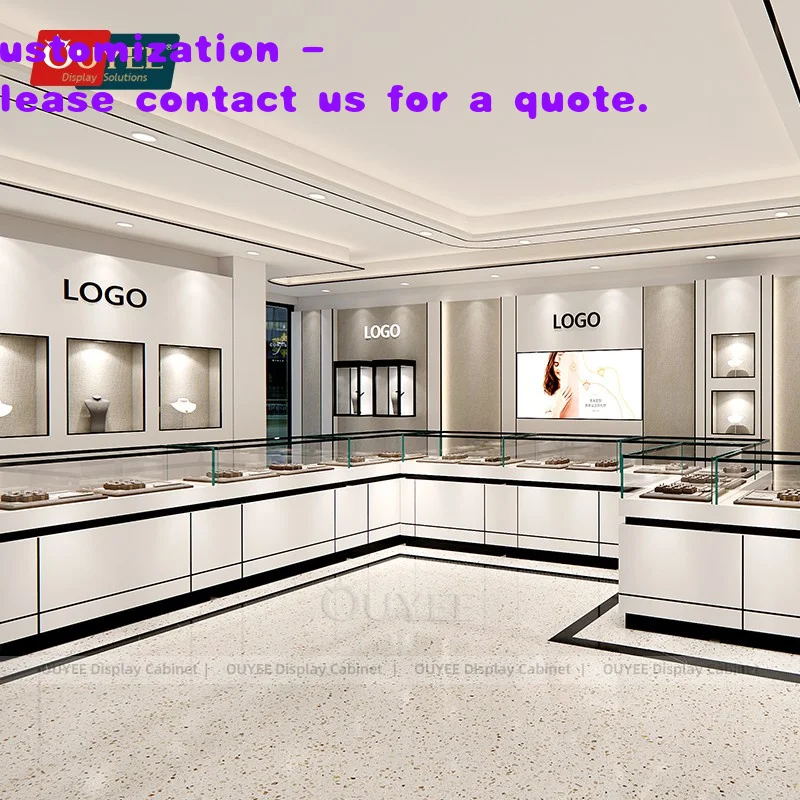 custom.Custom Showroom Decoration Jewellery Shop Interior Design Ideas Watch Counter Cabinet Jewelry Display Showcase