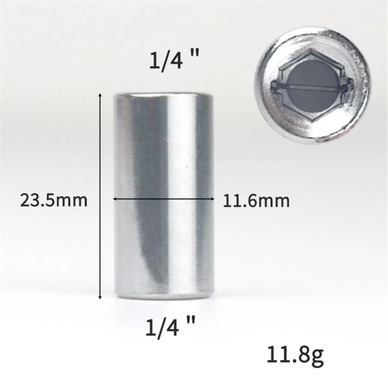 

652F Double Head Steel Socket Converter 1/4 to 3/8 or Inch Square Drive Adapters Set for Mechanics and DIY Enthusiasts