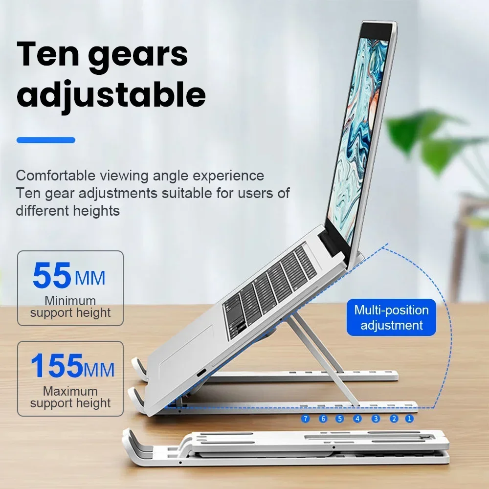 Portable Laptop Stand Support Base Notebook Stand for Macbook Pro Lapdesk Computer Laptop Holder Cooling Bracket Riser