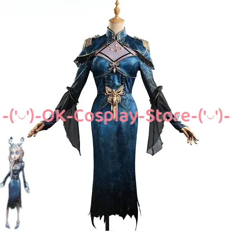 Game Identity V Butterfly In Ice Priestess Fiona Gilman Cosplay Costume Women Gothic Dress Anime Clothing Party Suit Custom Made