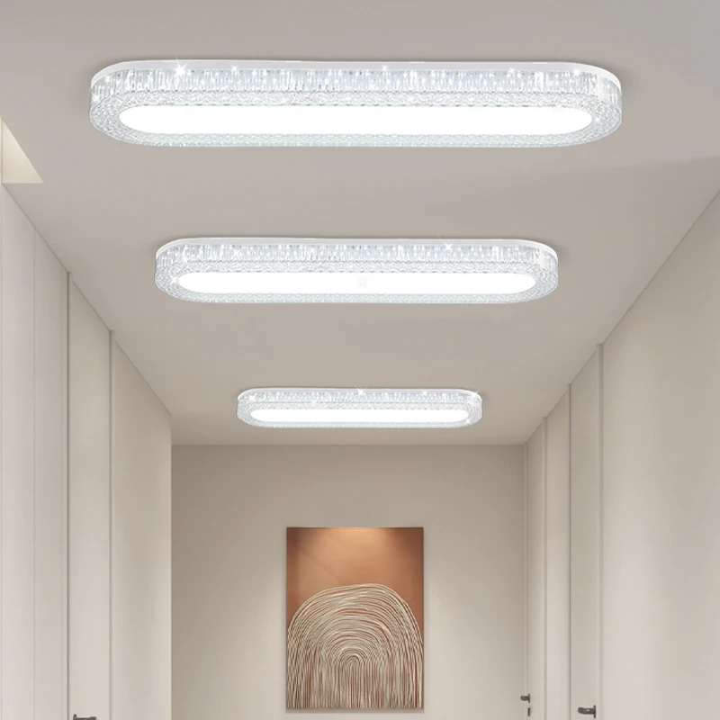 LED Crystal Style Wall/Ceiling Lamp 85-240V Warm/White Light 30/40cm Minimalist Design for Corridors Hallways Bedrooms