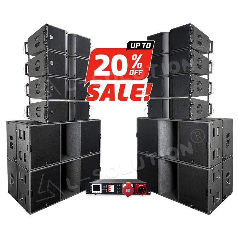 4 Pcs KS28-A 18" Subwoofer 8 Pcs K210-A 2-Way 10" Line Array System Professional Live Stage Sound
