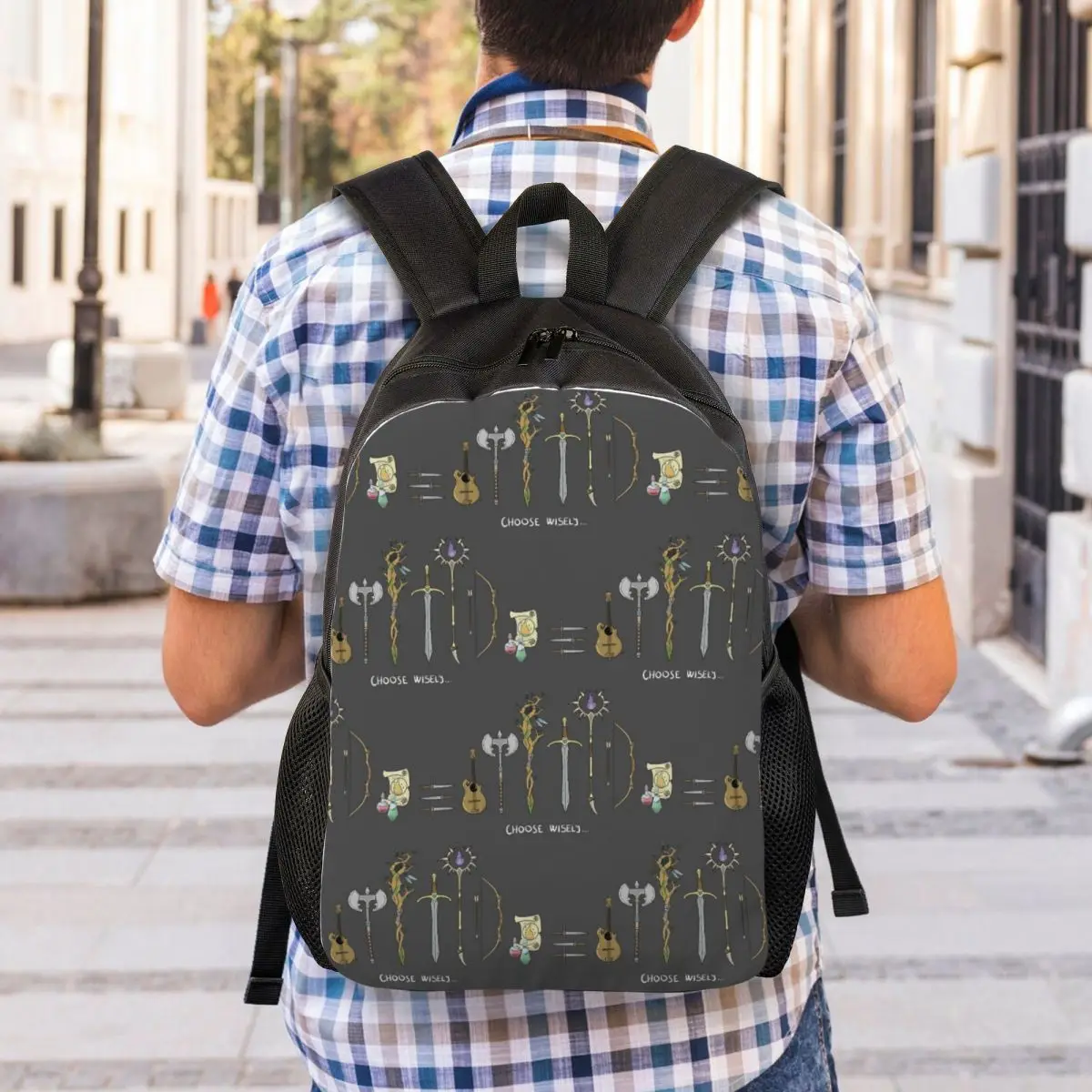 Chose Wisely, DnD Classes Option Backpack Student Boys Girls BookBag School Bag Computer Shoulder Bags