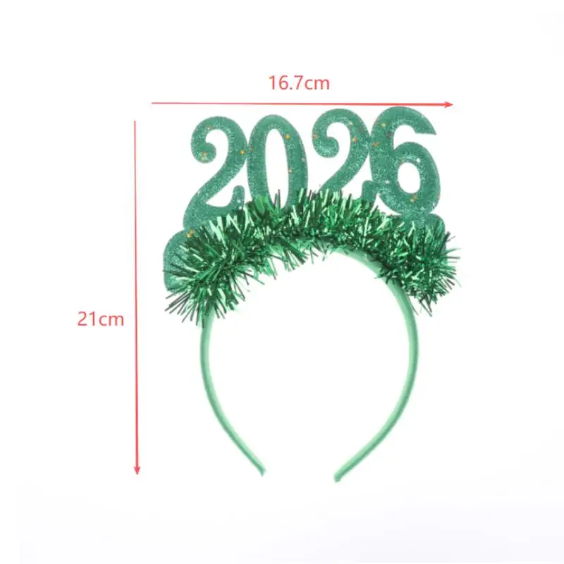 2026 Weihnachtsstern Farbe Stirnband Brille Silvester Kreative Urlaub Party Dekoration Kopfbedeckung Geschenk